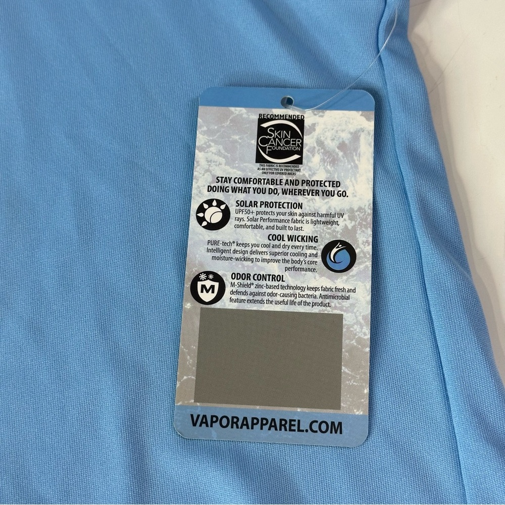 VAPOR APPAREL I’d rather be fishing BLUE long sleeve shirt 50+ sun protection L - Picture 9 of 12